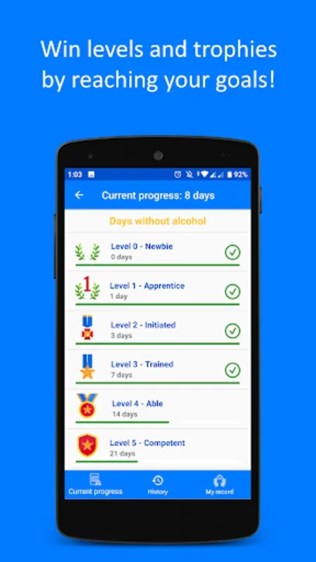 DWI : Days Counter for Android - Track Personal Progress