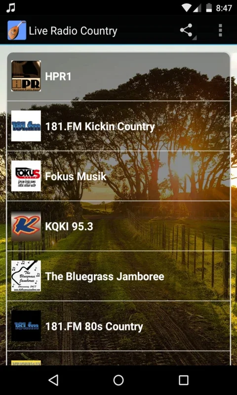 Live Radio Country for Android - Enjoy the Best Country Music