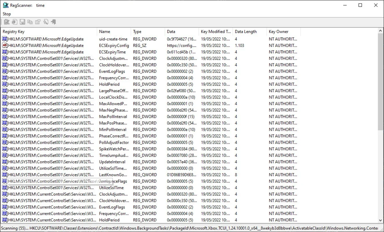 RegScanner: Efficient Windows Registry String Search Utility