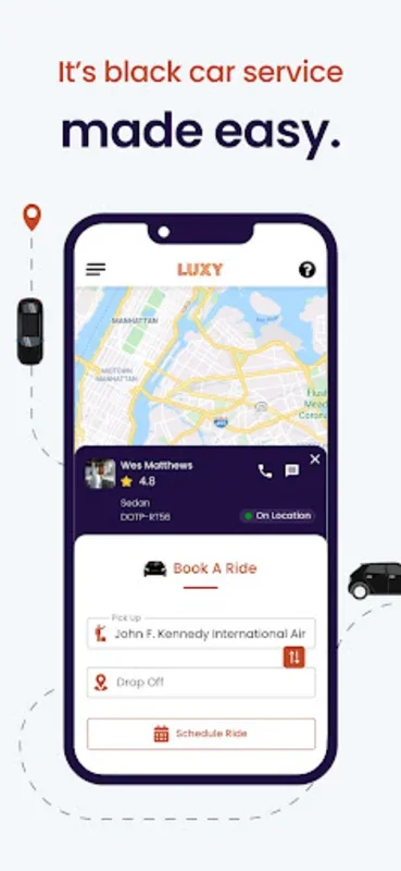 LUXY Ride - Android App for Luxury Airport Transfers