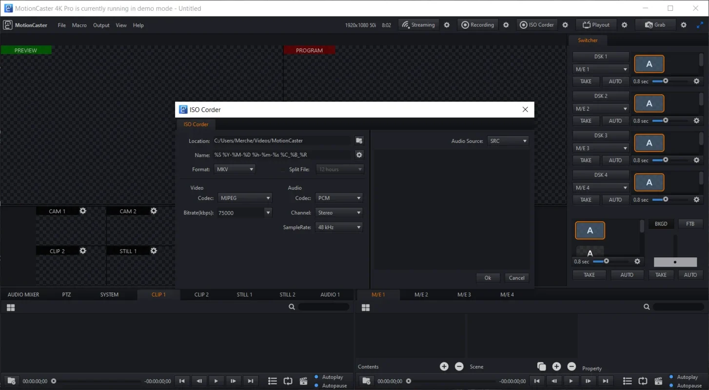 MotionCaster for Windows - Professional Live Streaming