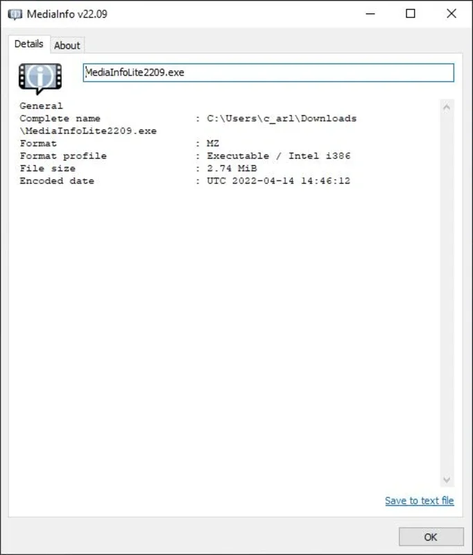 MediaInfo Lite for Windows: Quick File Data Access