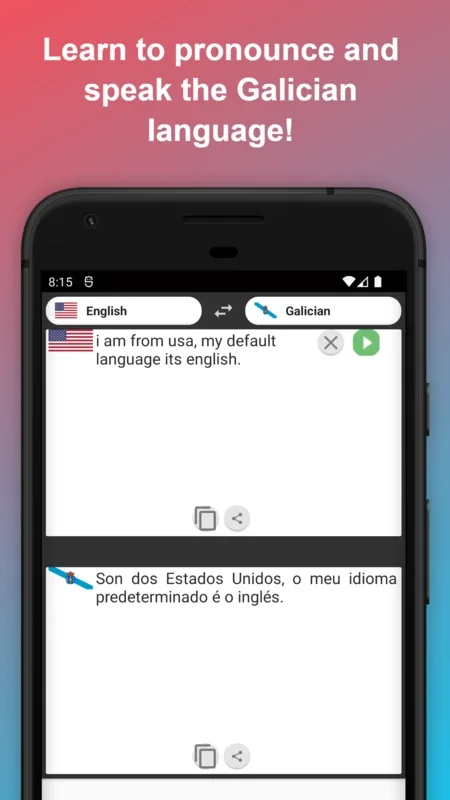 English to Galician Translator for Android - Seamless Language Conversion