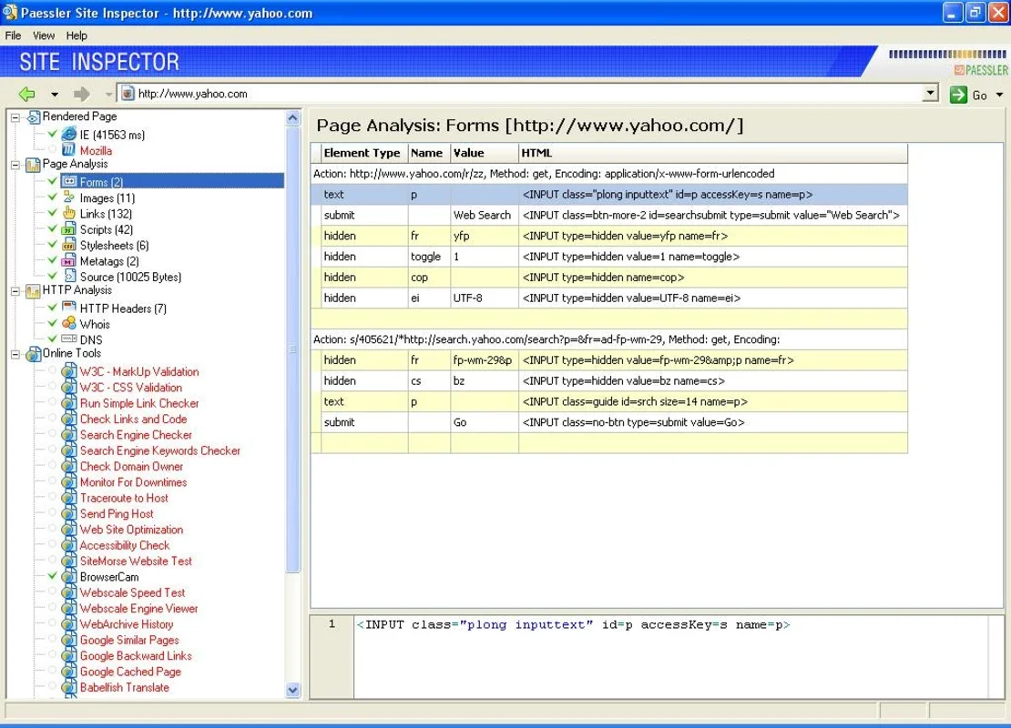 Paessler Site Inspector for Windows - Free Download