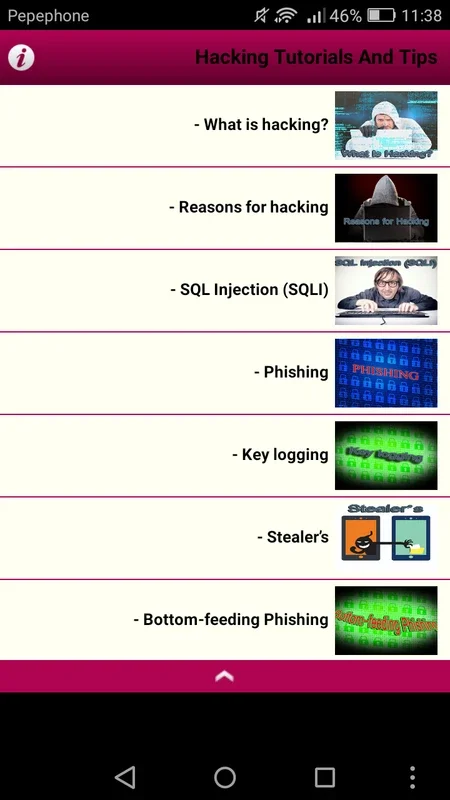 Hacking Tutorials and Tips for Android - No Downloading Required