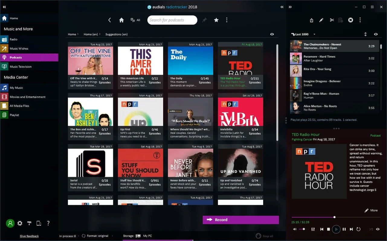 Audials Radio for Windows - Free Radio Streaming App