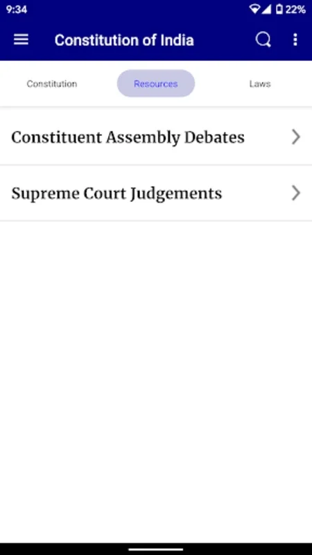 Constitution of India for Android - Comprehensive Legal Access