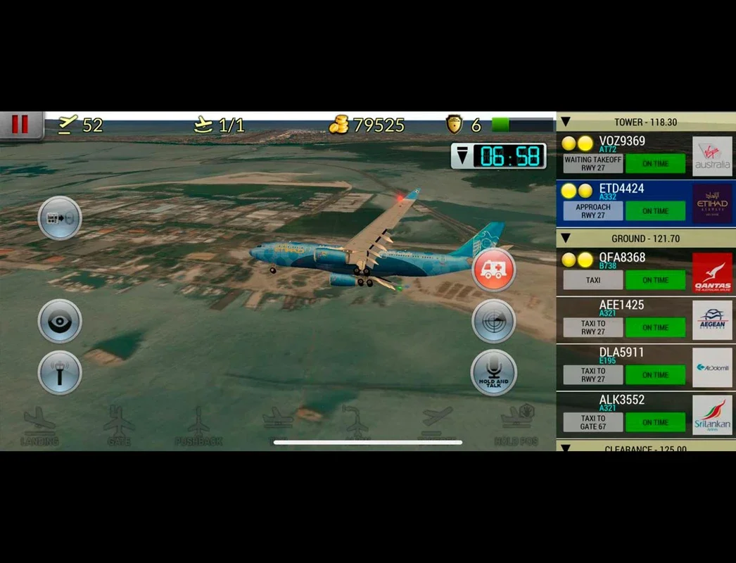 Unmatched Air Traffic Control for Android - Engaging Simulator