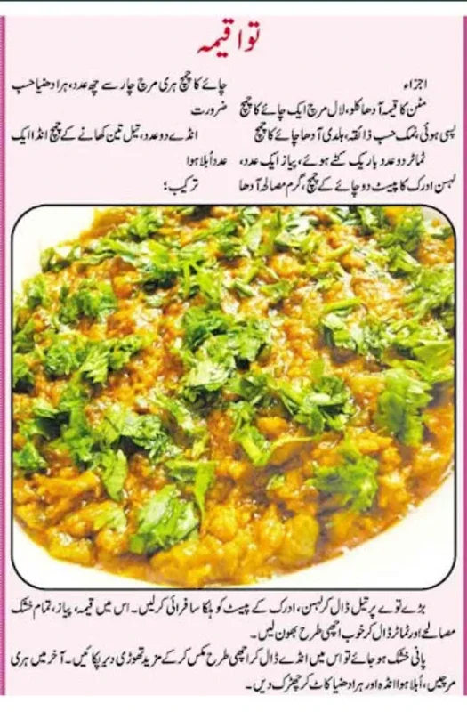 Pakistani Recipes in Urdu for Android - Culinary Delights