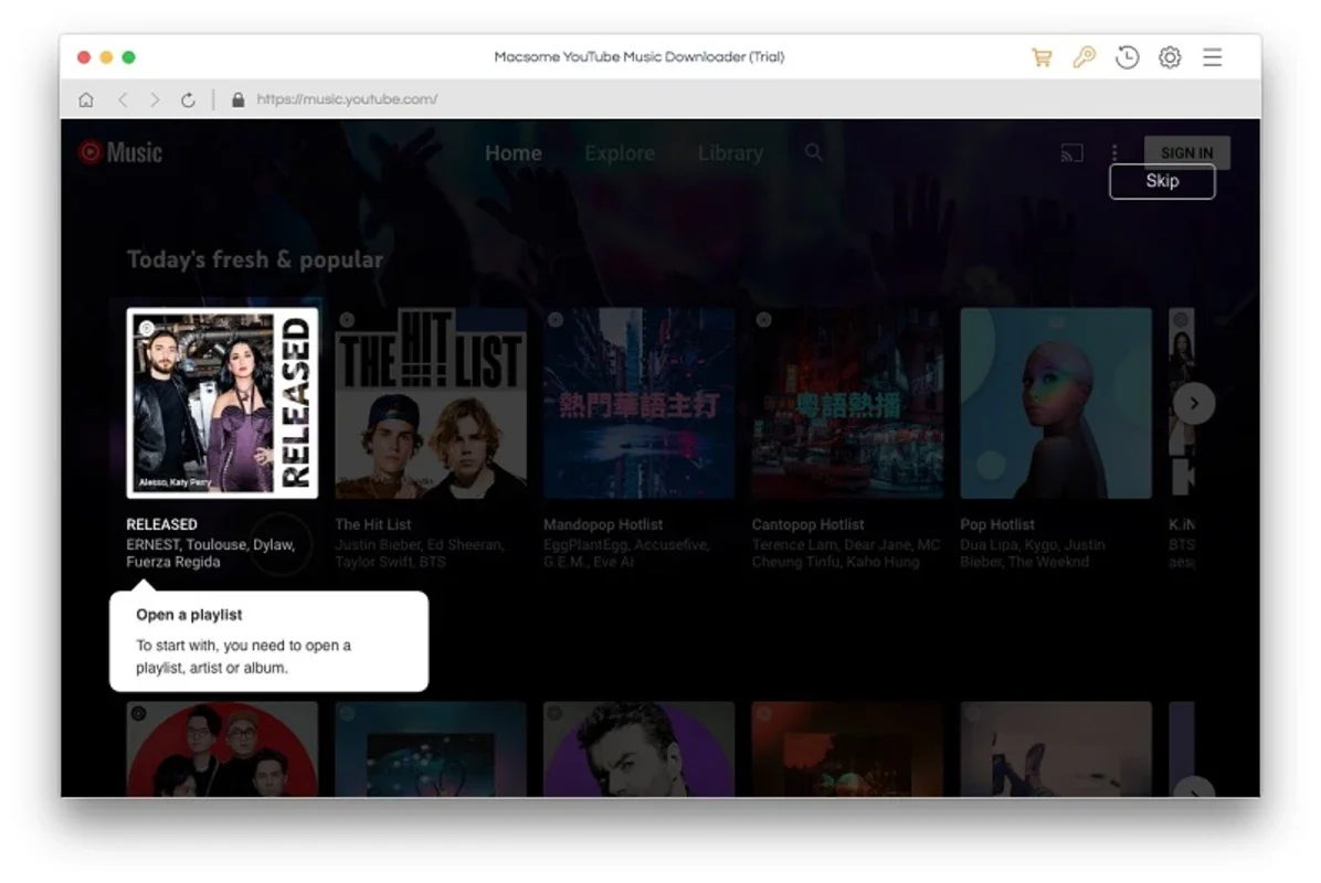 Macsome YouTube Music Downloader for Mac - Effortless Music Downloads