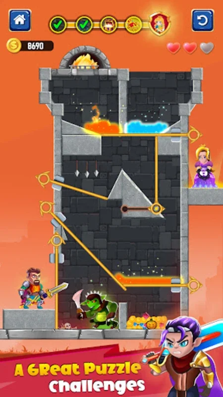 Hero Rescue - Pin Puzzle Games for Android: Engaging Challenges