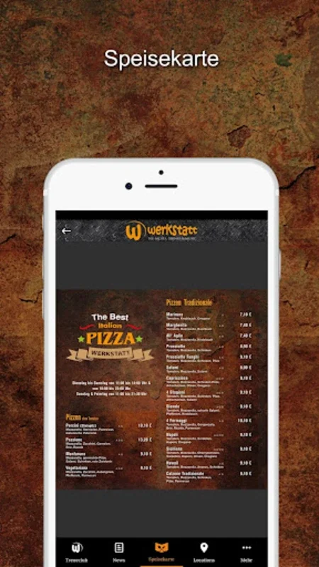 WERKSTATT Restaurants for Android - Rewards at Your Fingertips