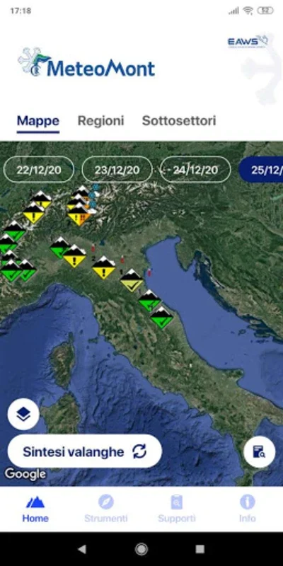 Meteomont for Android: Your Avalanche Safety Companion