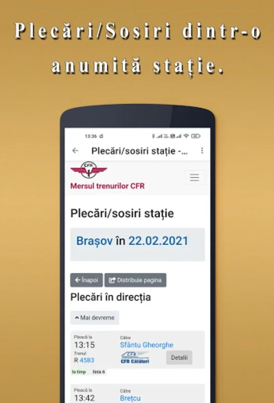 Mersul trenurilor RO for Android - Streamline Your Rail Travel