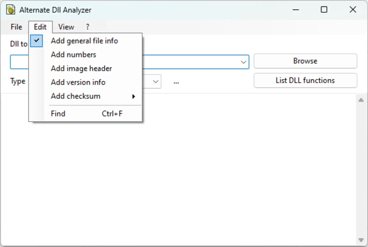 Alternate DLL Analyzer for Windows - Explore DLL Files