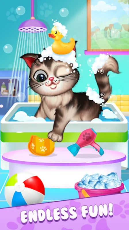 Baby Cat DayCare: Kitty Game for Android - Fun Virtual Kitty Care