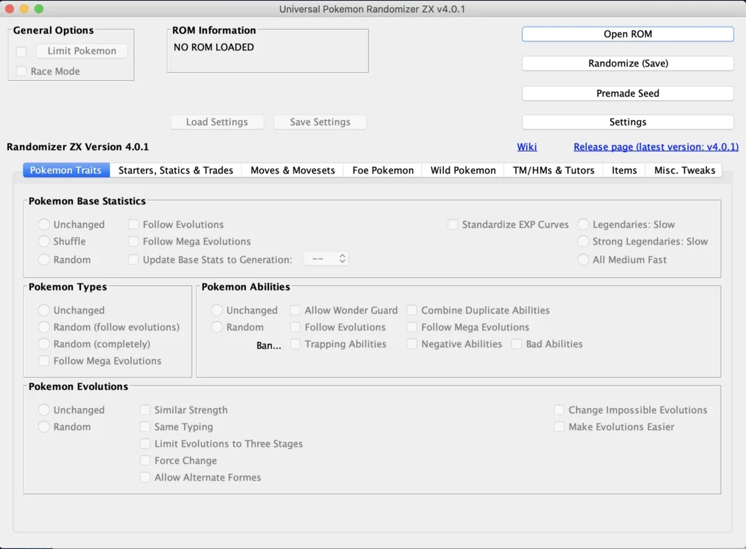 Universal Pokemon Randomizer ZX for Mac - Customize Pokémon Games