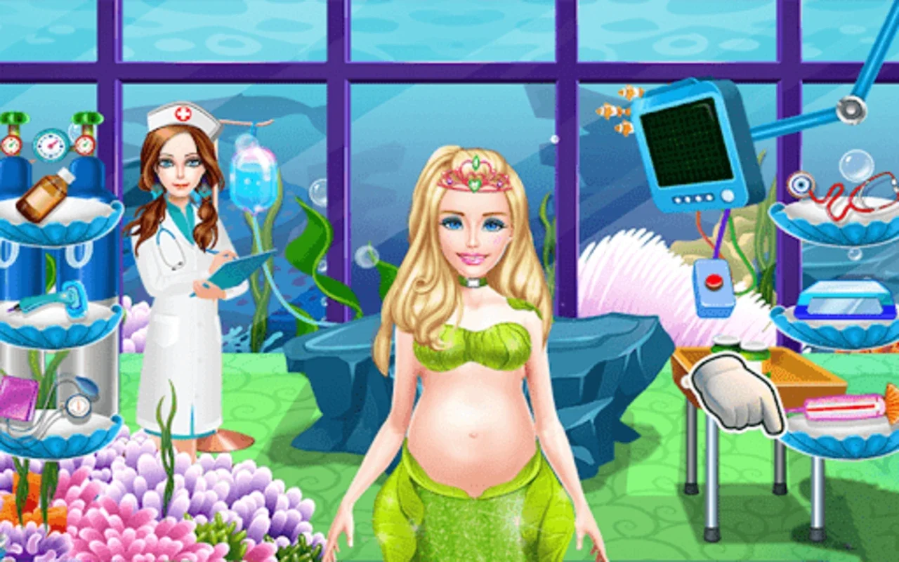 Twins Baby Newborn Dress up for Android - Nurture Underwater Twins