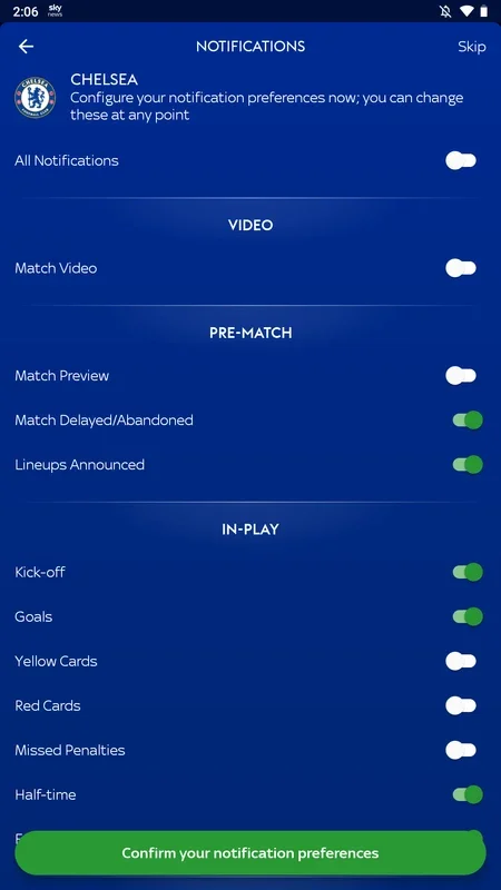 Sky Sports Scores for Android - Get Real-time Soccer Updates