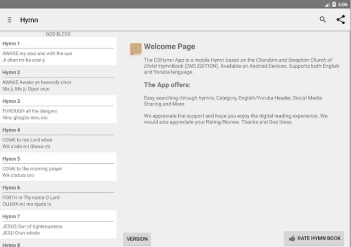 CSHymnsOfe for Android: Enriching Spiritual Experience