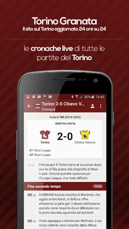 Torino Granata for Android - Ultimate Torino FC Updates