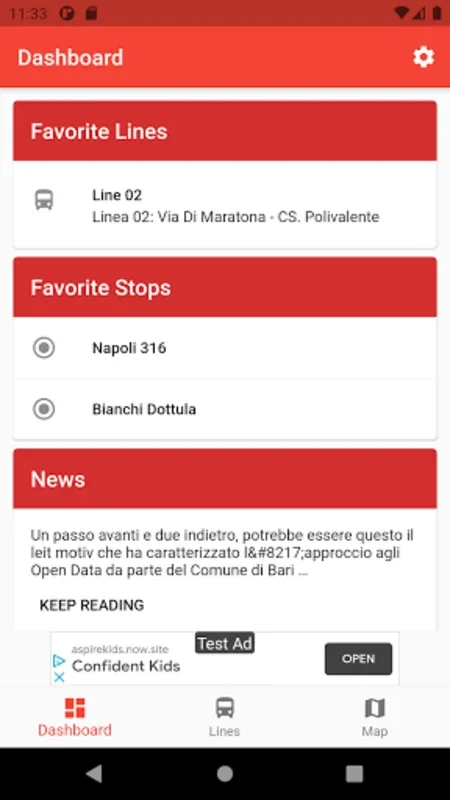 Bari Smart for Android: Real-Time Bus Info App