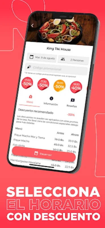 Reserbar for Android - Save on Bolivia Dining with Simple App