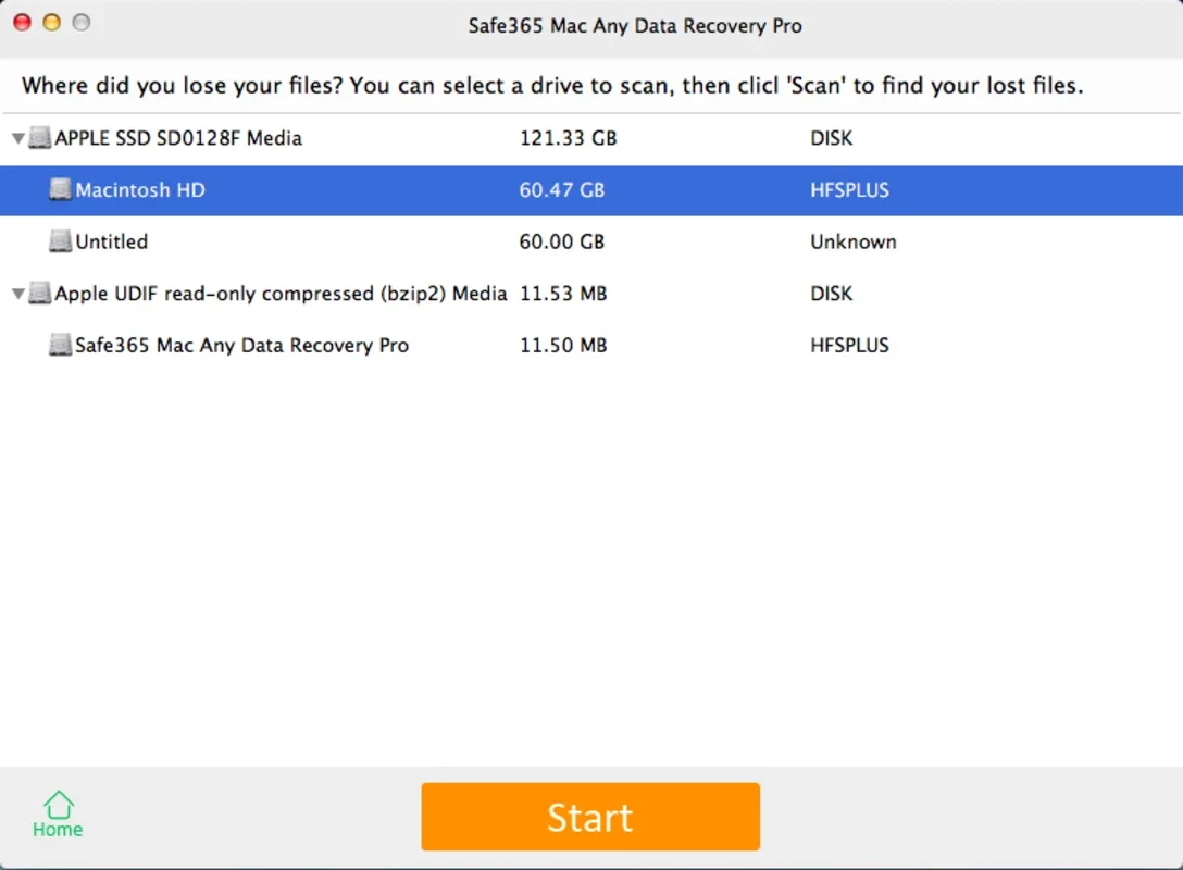 Safe365 Mac Any Data Recovery Pro for Mac - Recover Lost Files Easily