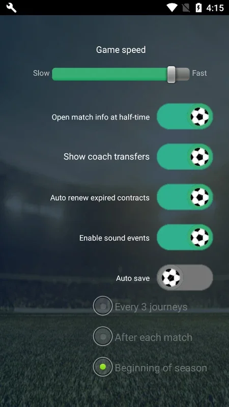 Cyberfoot for Android: Immersive Soccer Team Management