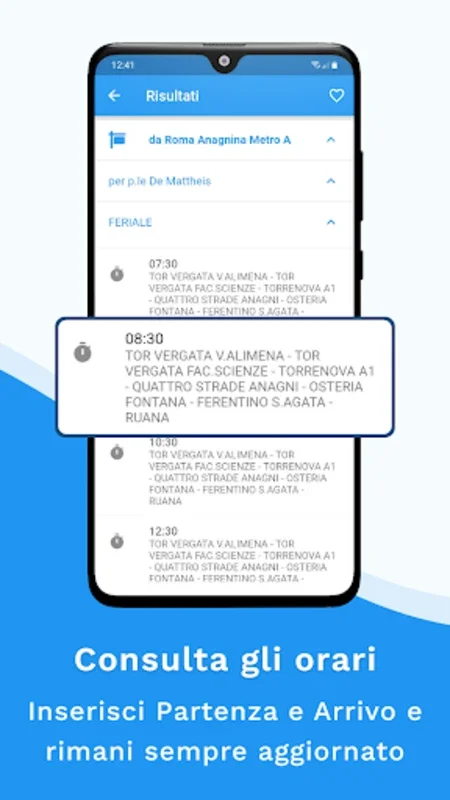 Cotral Mobile for Android: Real - Time Bus Schedules