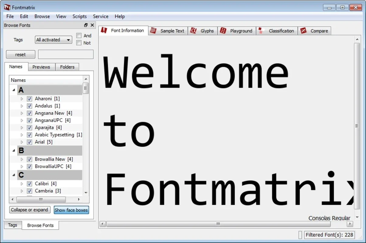 Fontmatrix: Powerful Font Management for Windows