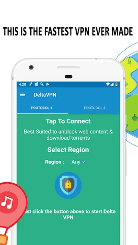 Delta VPN for Android - Secure Your Browsing