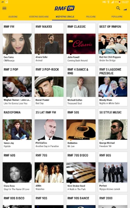 RMFon.pl for Android - Stream 80+ Radio Genres