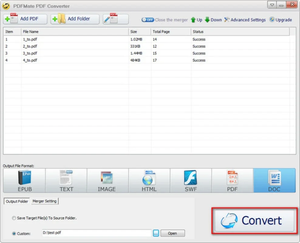 PDFMate PDF Converter Free for Windows - Convert PDF Files Easily