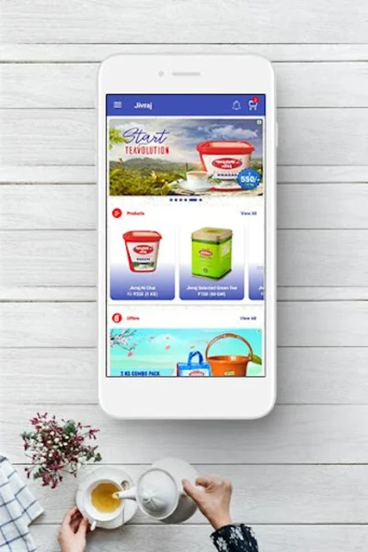 My Jivraj for Android - Order Indian Teas & Coffees