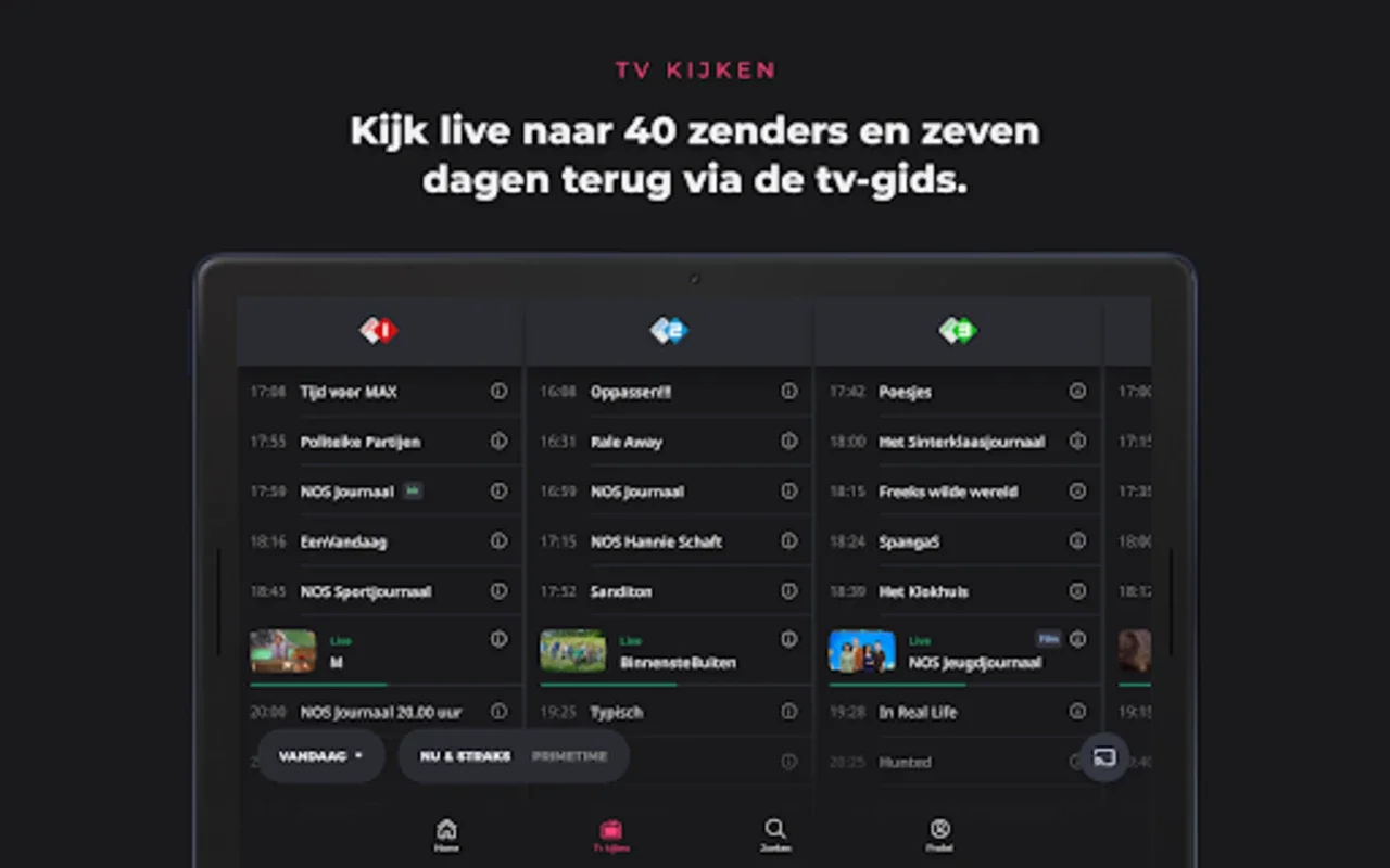 NLZIET for Android - Stream Over 40 HD TV Channels