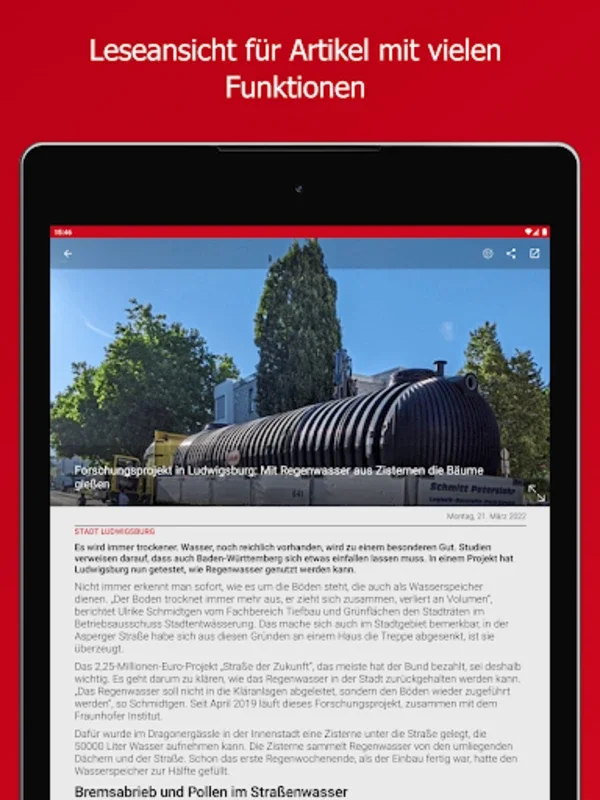 Ludwigsburger Kreiszeitung for Android - Local News at Your Fingertips