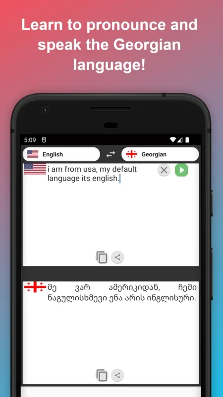 English to Georgian Translator for Android - Seamless Language Conversion