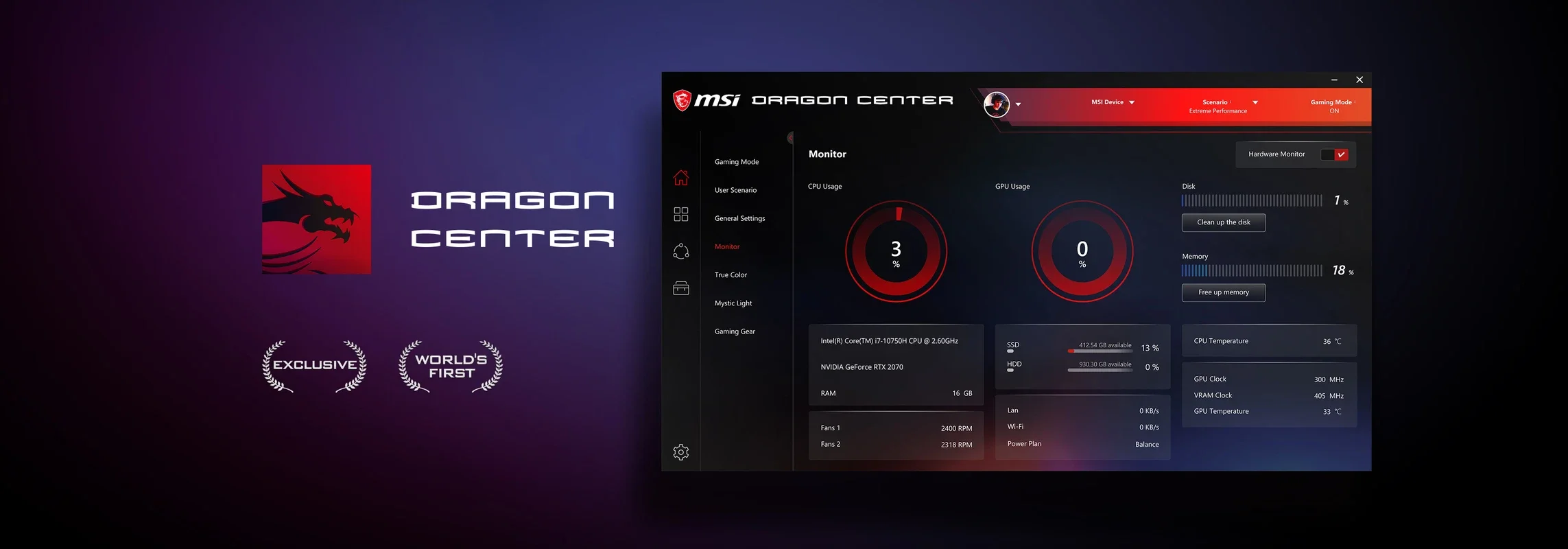 MSI Dragon Center for Windows: Optimize PC Performance