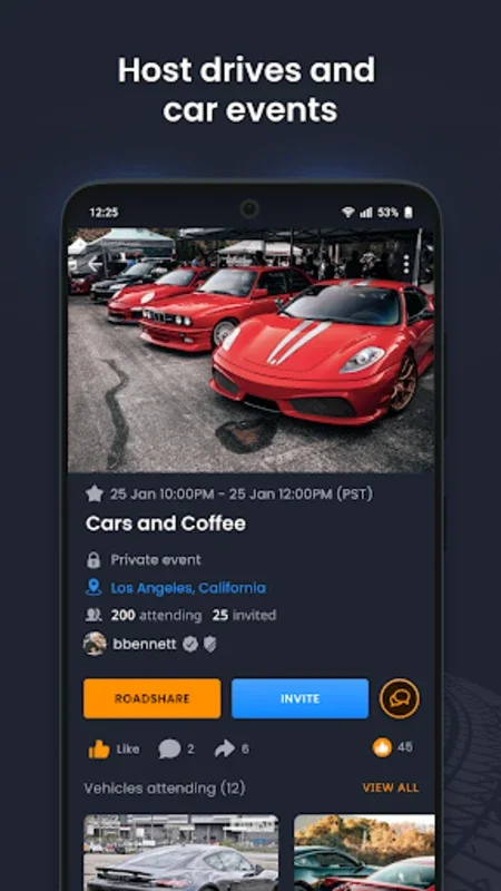 RoadStr - Car App for Android - Connect with Enthusiasts