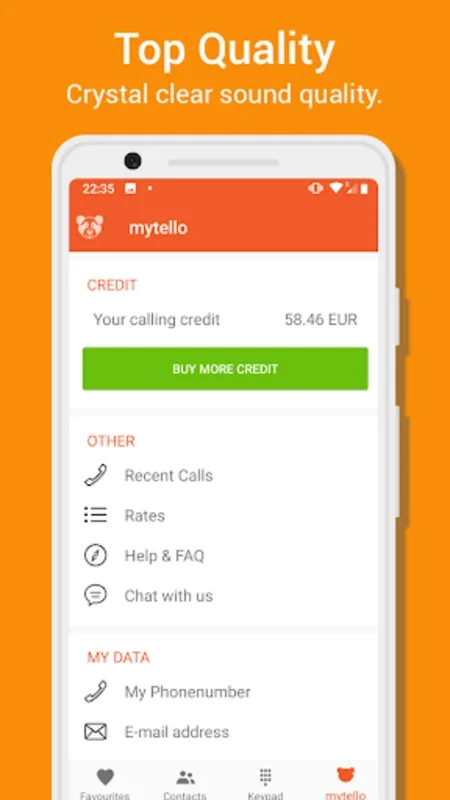 mytello - cheap calls for Android - Download the APK from AppHuts