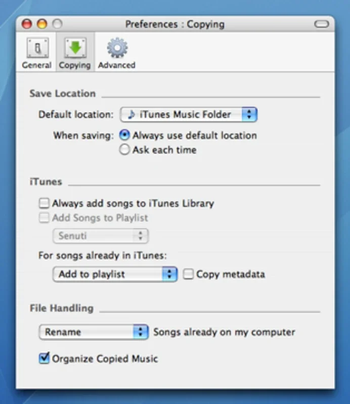 Senuti for Mac - Extract Songs from iPod Easily