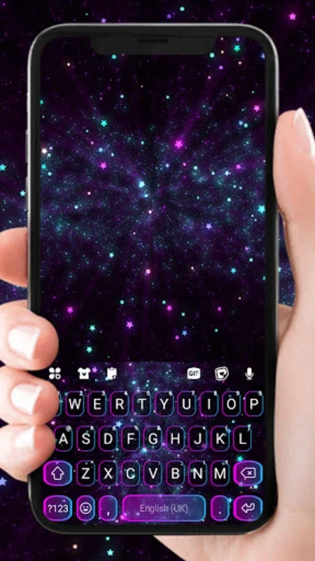 Shiny Galaxy Live Theme for Android - Customize Typing