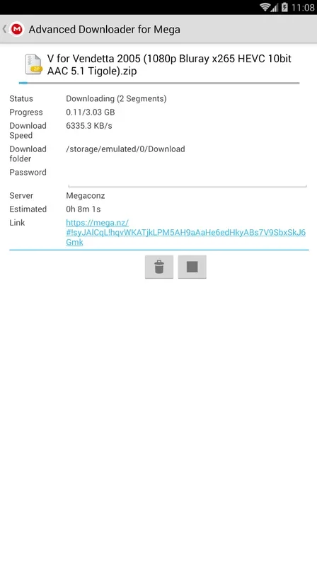 Advanced Downloader for Mega on Android - Download Now