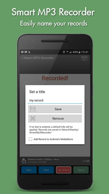 Smart MP3 Recorder for Android: High-Quality Recording App