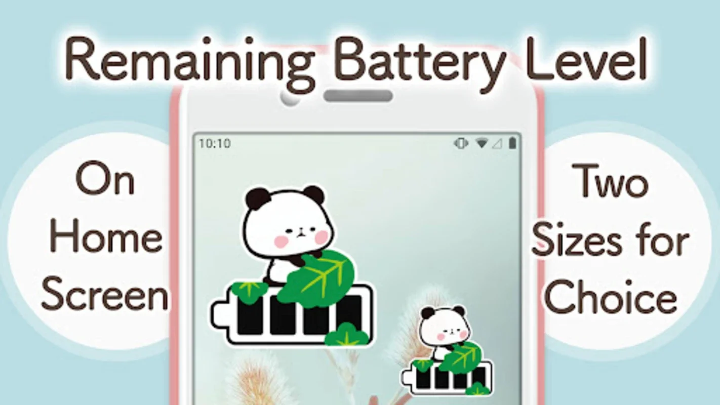 Battery widget MochimochiPanda for Android - Customize Home Screen Fun