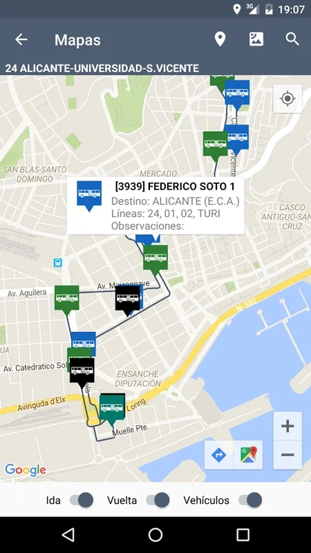 TiempoBus y Tram for Android - Real-Time Transit Info