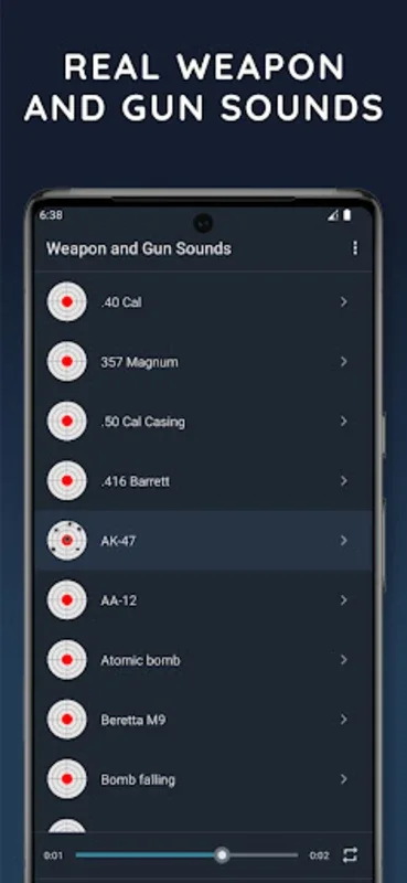 Weapon and Gun Sounds for Android - Authentic Weapon Audio