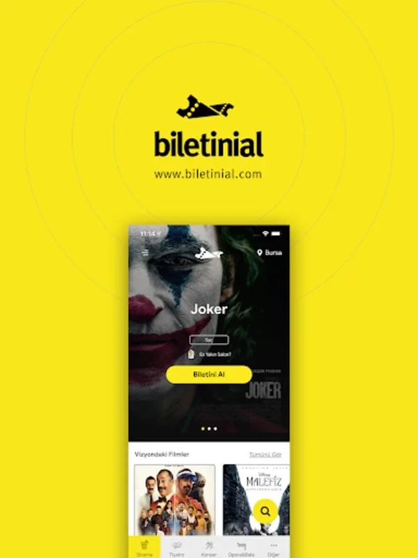 Biletinial for Android - Simplify Ticket Booking