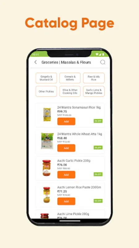 Indbazaar Online Supermarket for Android: Streamlined Grocery Shopping